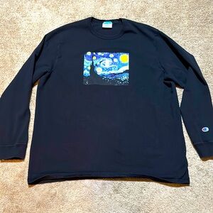 Vincent Van Gogh x CHAMPION  - Starry Night Museum LS Tee
